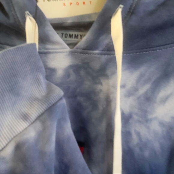 NWT TOMMY HILFIGER SPORTPLUS TIE-DYE FLEECE HOODIE - Picture 5 of 7